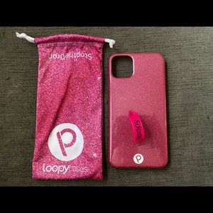 Pink glitter Loopy Case
